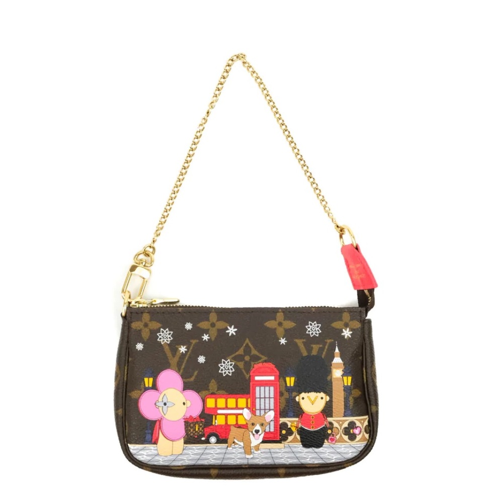 Authentic Louis Vuitton Christmas Animation London Mini Pochette